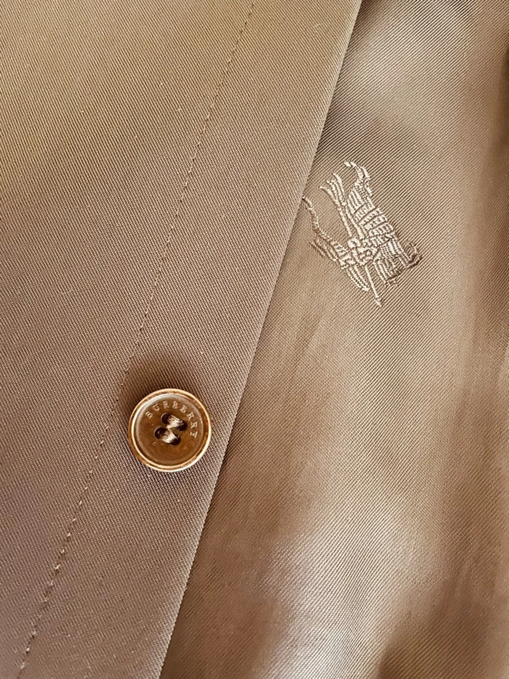 Burberry London Dark Brown Single-Breasted Car Coat - Picture 8 of 14